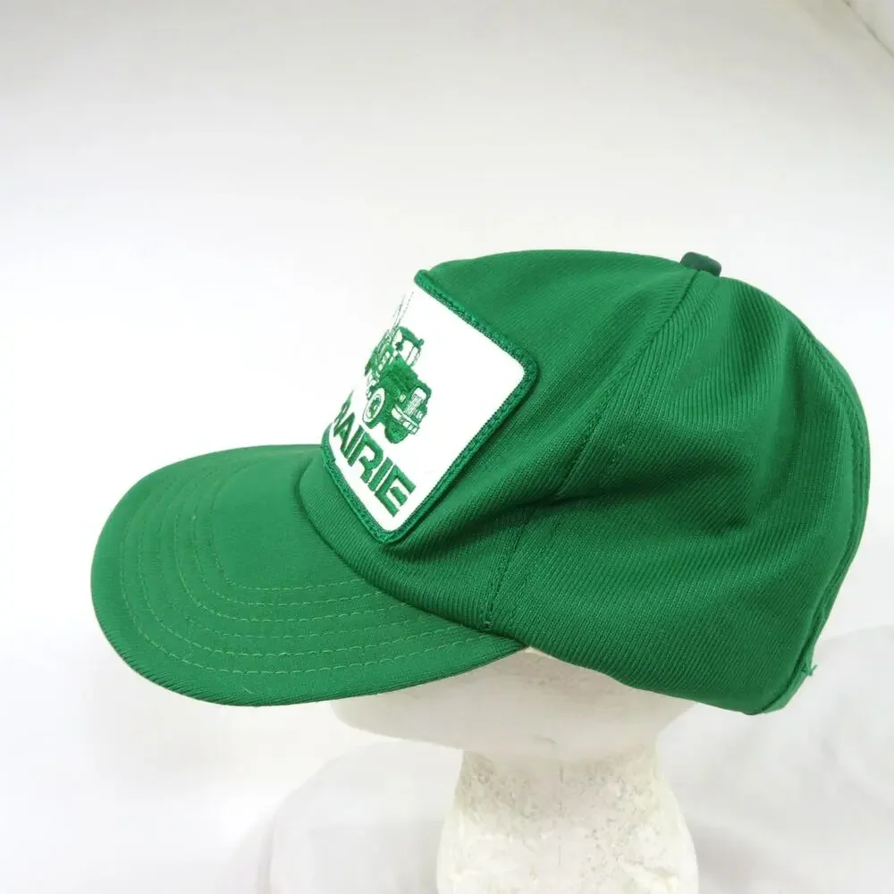 Prairie Trucker Hat Cap Green Made in USA One Size Snapback